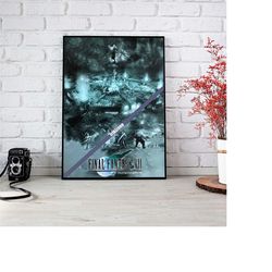 final fantasy poster - final fantasy vii poster - final fantasy 7 poster - final fantasy fans gift - final fantasy wall