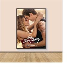 after everything movie poster print, canvas wall art, room decor, movie art, gifts for him/her, movie print, art print