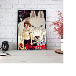 studio ghibli poster-spirited away poster-totoro poster-howl's moving castle poster-geek poster-anime retro poster-studi