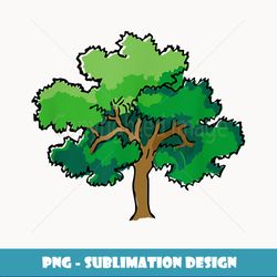 oak tree t matching pair with acorn nut - signature sublimation png file