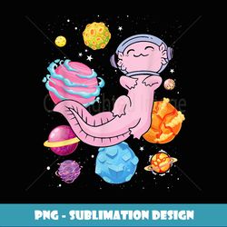 kawaii axolotl space galaxy anime boys girls funny axolotl - digital sublimation download file