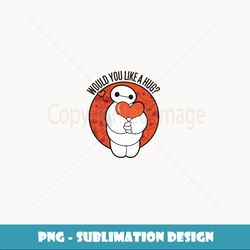 disney big hero 6 baymax hug valentine's - retro png sublimation digital download