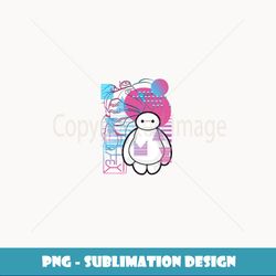 disney big hero 6 baymax neon blue print schematics - modern sublimation png file