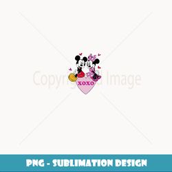 Disney Mickey & Minnie Valentine's Day XOXO Heart - Retro PNG Sublimation Digital Download