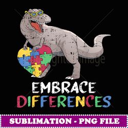 embrace differences trex auism awarness gifs -