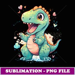 cue dinosaur funny dinosaur lover baby trex - modern sublimation png file