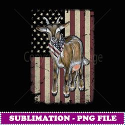 goat american flag bandana patriotic 4th of july t gift - digital sublimation download file