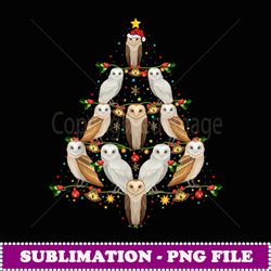 barn owl bird christmas tree gift funny christmas barn owl - exclusive png sublimation download