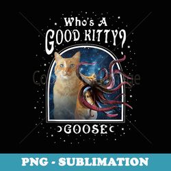 Captain Marvel Who's A Good Kitty Goose Cosmic Portrait - Premium PNG Sublimation File