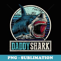 retro dad aquarist animal family papa ocean daddy shark - png sublimation digital download