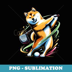 shiba inu funny , golf, dog, puppy, mens, dog lover goods, cute, funny, outfit, - premium sublimation digital download