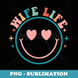 funny on my husbands last nerve groovy wife 2 sides - high-resolution png sublimation file