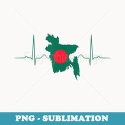 bangladesh heart bangladeshi heartbeat retro bangladesh map - digital sublimation download file