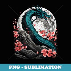 aesthetic dragon anime japan style asian japanese dragon - high-resolution png sublimation file