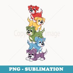 vintage lgbt dog stack rainbow gay pride for dog lover - exclusive sublimation digital file