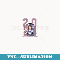 graduation s 2024 anime lover high school college - premium png sublimation file