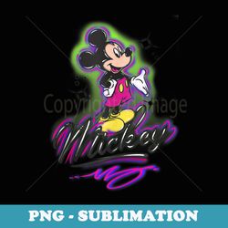 disney mickey and friends mickey mouse airbrush portrait - exclusive png sublimation download