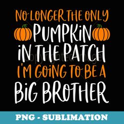 big brother fall pregnancy announcement halloween - special edition sublimation png file