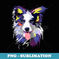 Artistic Border Collie. Funny Art Splash Border Collie Dog - Instant Sublimation Digital Download