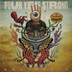 four year strong (brain pain) album cover poster