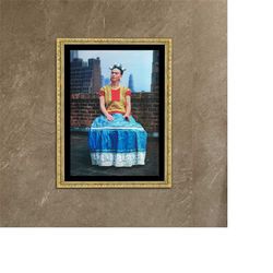 frida kahlo in new york 1946 exclusive frame canvas, frida kahlo style, photography by nickolas muray, mexico, canvas wa