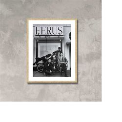 ferus gallery photo poster framed canvas print, art gallery photo poster, los angeles photos, vintage poster, old city c