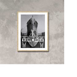 oregon shipbuilding corporation photo poster framed canvas print, los angeles photos, vintage poster, old city canvas wa
