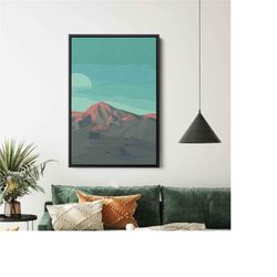 mountain canvas wall art misty mountain canvas landscape canvas art smoky mountain print cloud canvas large canvas art m