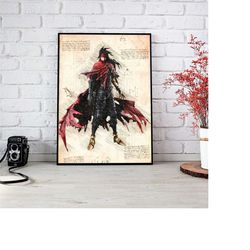final fantasy poster - vicent poster - final fantasy vii poster - final fantasy 7 poster - final fantasy fans gift - fin