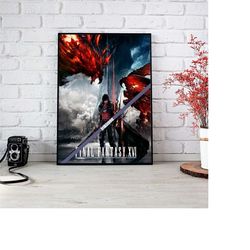 final fantasy poster - final fantasy xvi poster - final fantasy 16 poster - final fantasy fans gift - final fantasy wall