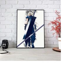 final fantasy poster - final fantasy vii poster - final fantasy 7 poster - final fantasy fans gift - final fantasy wall