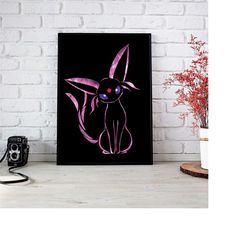 eeveelution poster-espeon poster-sylveon poster-eevee poster-umbreon poster- eevee evolutions-pokemon gift-pokemon toys-