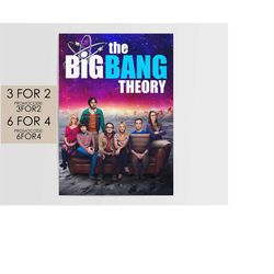 the big bang theory poster - tv movie poster art film print gift  tbbt003