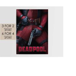 deadpool 2016 poster - marvel movie poster art film print gift dp003