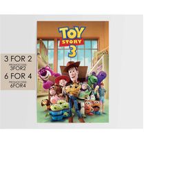 toy story 3 2010 poster - disney pixar movie poster art film print gift tost003