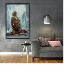 naked woman poster, nude woman decor, bedroom canvas painting, sensual photo wall art, sensual photos, confidence gift,