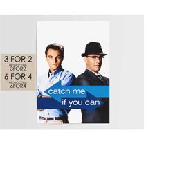 catch me if you can 2002 poster - movie poster art film print gift cmiyc001