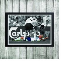 posters & prints paul gascoigne football england wall art home dcor sports gift bedroom mancave bar christmas