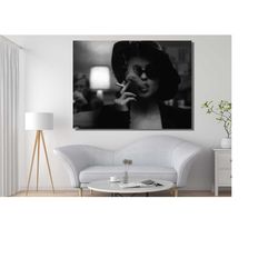 marla singer painting, marla singer smoking canvas wall art, fight club poster, fight club poster, fight club , home dec