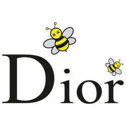 dior kaws bee logo svg
