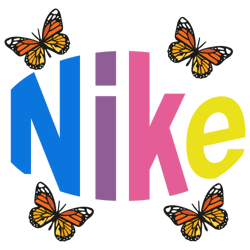nike butterfly logo svg
