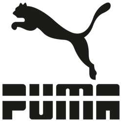puma cut line logo svg
