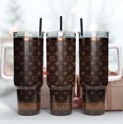 brown lv tumbler, lv tumbler, 40oz lv tumbler