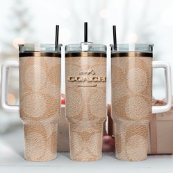 coach logo 40oz tumbler, coach tumbler