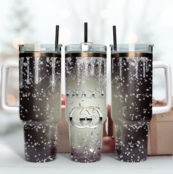 glitter lv 40oz tumbler wrap