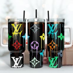 dripping lv logo 40oz tumbler wrap