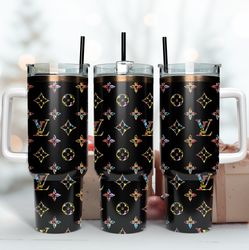 bling lv logo 40oz tumbler wrap