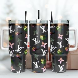 lv brand logo 40oz tumbler wrap design