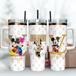 disney lv mickey minnie 40oz tumbler wrap