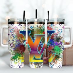 lv logo 40oz tumbler wrap design